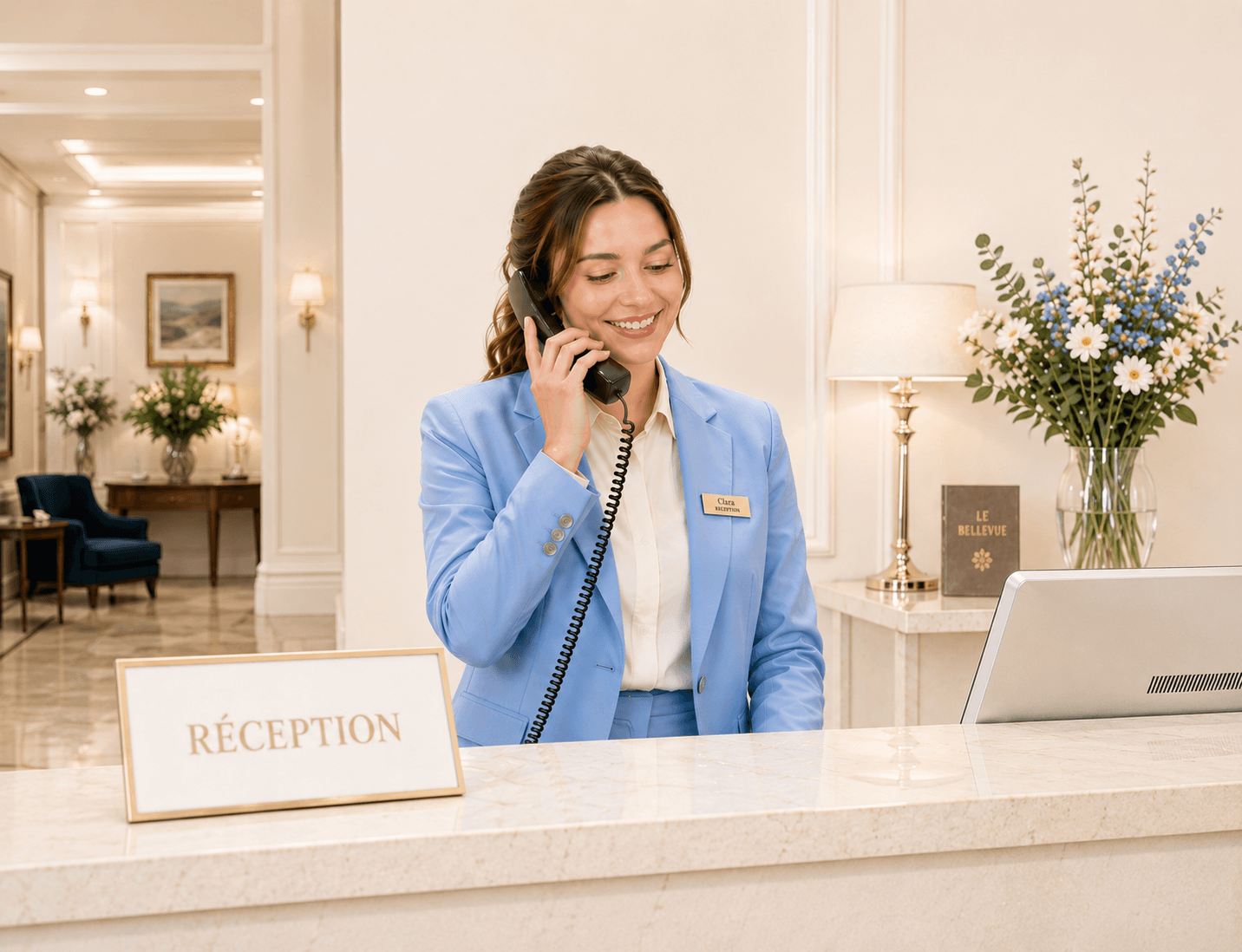 Téléphone pour l'accueil client